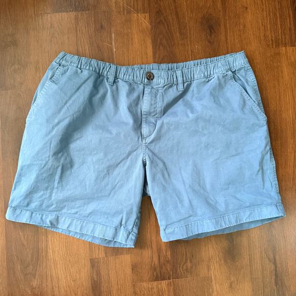 Chubbies Men's Casual 7" Chino Cotton Shorts Elastic Waist Preppy Blue Sz XXL - Picture 1 of 7
